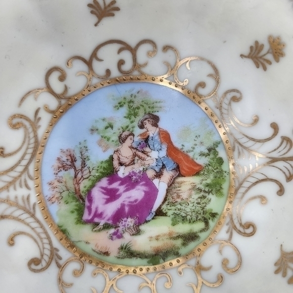 Vintage Lefton 377 Candy‎ Trinket Dish Victorian Couple Made in Germany - Picture 2 of 11
